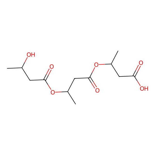 2D Structure of 3R-[3R-(3R-Hydroxybutyryloxy)-butyryloxy)buteric acid