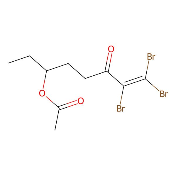 2D Structure of [(3R)-7,8,8-tribromo-6-oxooct-7-en-3-yl] acetate