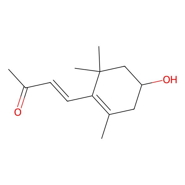 2D Structure of (3R)-hydroxy-beta-ionone