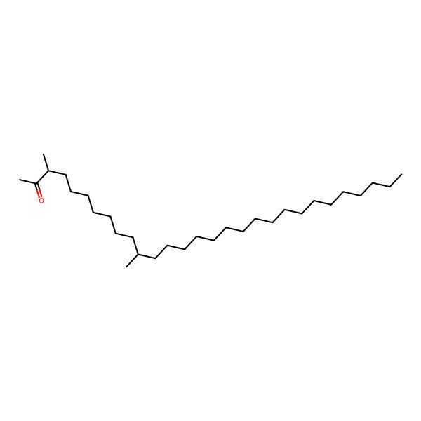 2D Structure of (3R,11S)-3,11-dimethylnonacosan-2-one