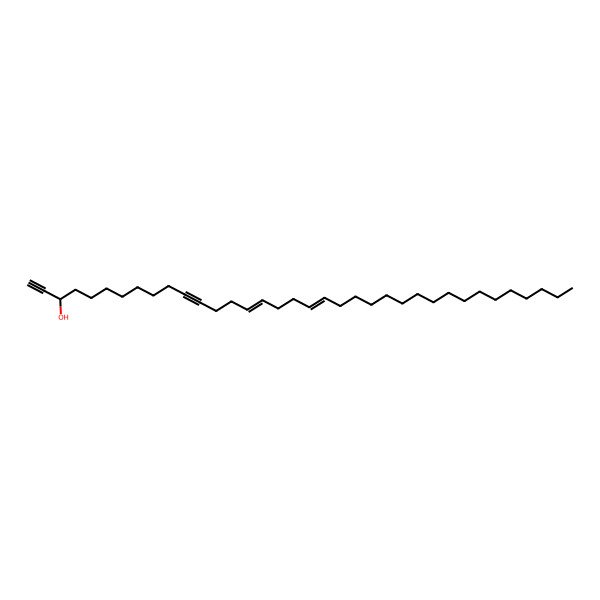 2D Structure of (3R,15Z,19Z)-hexatriaconta-15,19-dien-1,11-diyn-3-ol