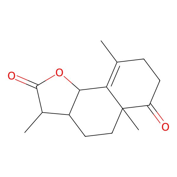2D Structure of (3R,3aS,5aR,9bS)-3,5a,9-trimethyl-3a,4,5,7,8,9b-hexahydro-3H-benzo[g][1]benzofuran-2,6-dione