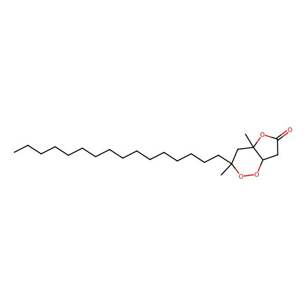 2D Structure of (3R,4aS,7aS)-3-hexadecyl-3,4a-dimethyl-7,7a-dihydro-4H-furo[3,2-c][1,2]dioxin-6-one