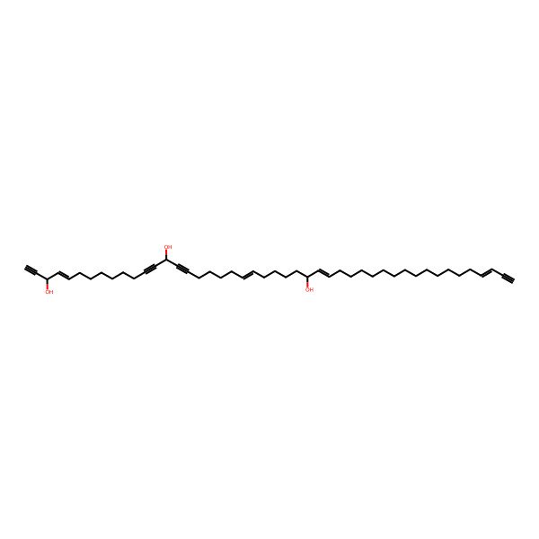 2D Structure of (3R,4E,14R,28E)-hexatetraconta-4,21,28,43-tetraen-1,12,15,45-tetrayne-3,14,27-triol
