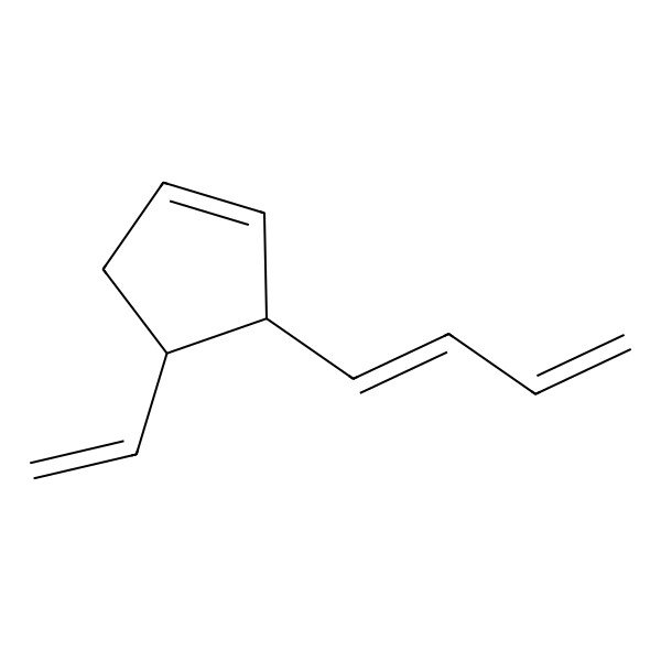 2D Structure of (3R,4R)-3-[(1Z)-buta-1,3-dienyl]-4-ethenylcyclopentene
