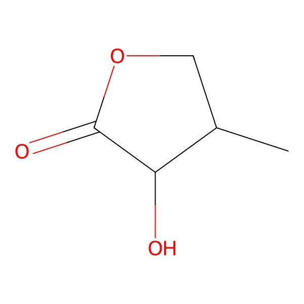 2D Structure of (3R,4R)-3-hydroxy-4-methyloxolan-2-one