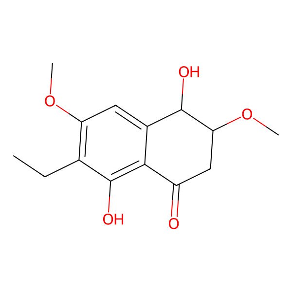 2D Structure of (3R,4R)-3-methoxyl-botryosphaerone D