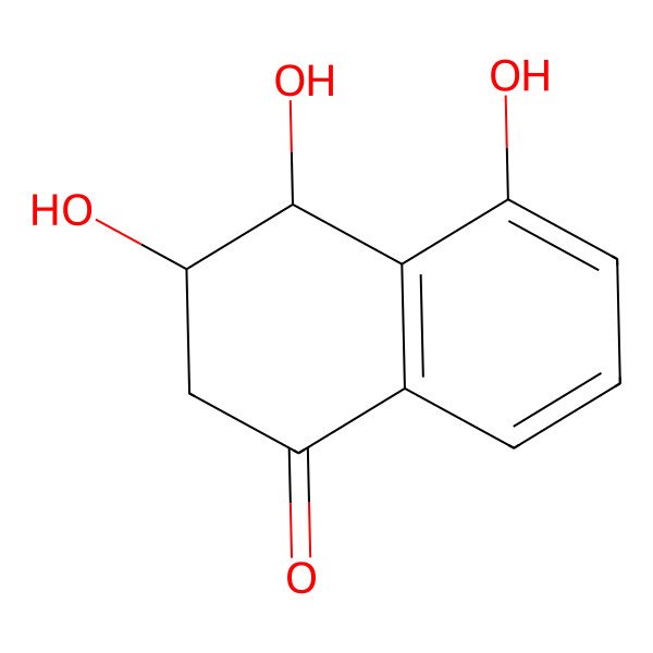 2D Structure of (3R,4R)-3,4,5-trihydroxy-3,4-dihydronaphthalen-1(2H)-one