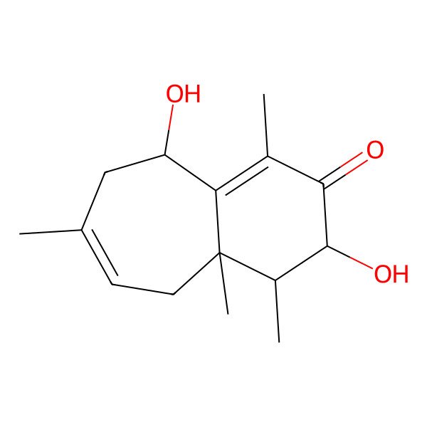 2D Structure of 9-Hydroxy-3-epi-perforenone A