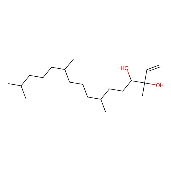 2D Structure of (3R,4R,7S,11S)-3,7,11,15-tetramethylhexadec-1-ene-3,4-diol