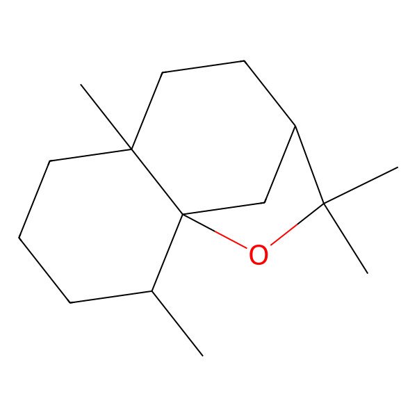 2D Structure of (3R,5aR,9S,9aS)-2,2,5a,9-Tetramethyloctahydro-2H-3,9a-methanobenzo[b]oxepine