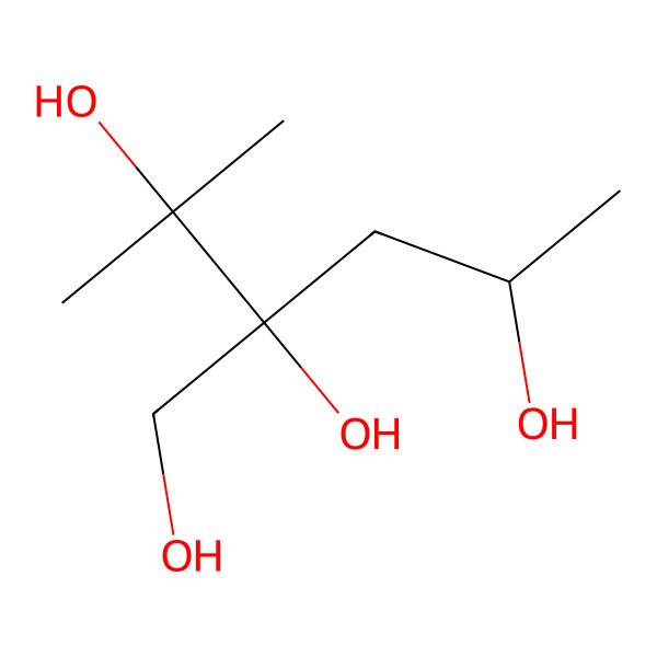 2D Structure of (3R,5S)-3-(hydroxymethyl)-2-methylhexane-2,3,5-triol