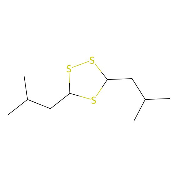 2D Structure of (3R,5S)-3,5-Bis(2-methylpropyl)-1,2,4-trithiolane
