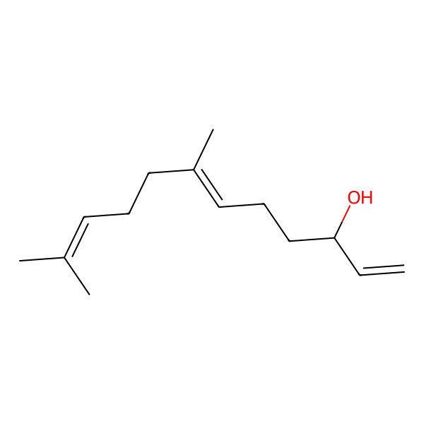 2D Structure of (3R,6E)-7,11-dimethyldodeca-1,6,10-trien-3-ol