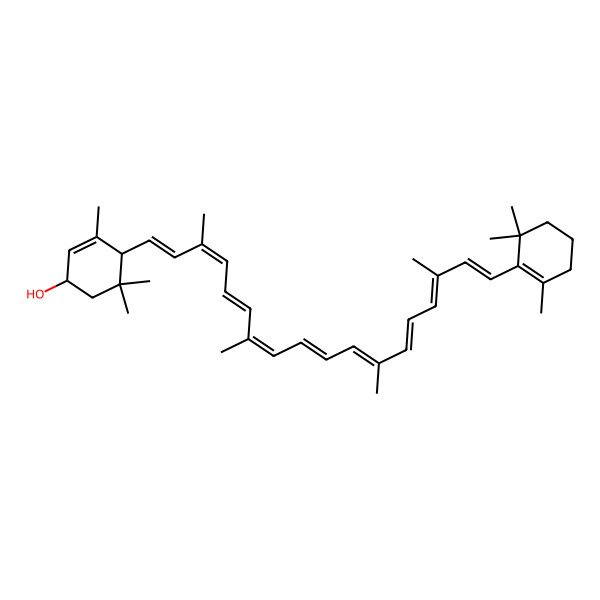 2D Structure of (3'R,6'R)-beta,epsilon-Caroten-3'-ol