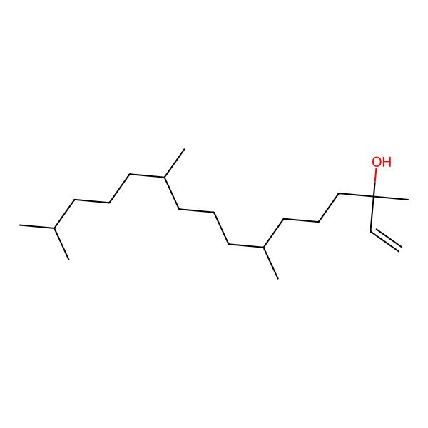2D Structure of (3R,7R,11S)-3,7,11,15-tetramethylhexadec-1-en-3-ol 2D Structure of (3R,7R,11S)-3,7,11,15-tetramethylhexadec-1-en-3-ol