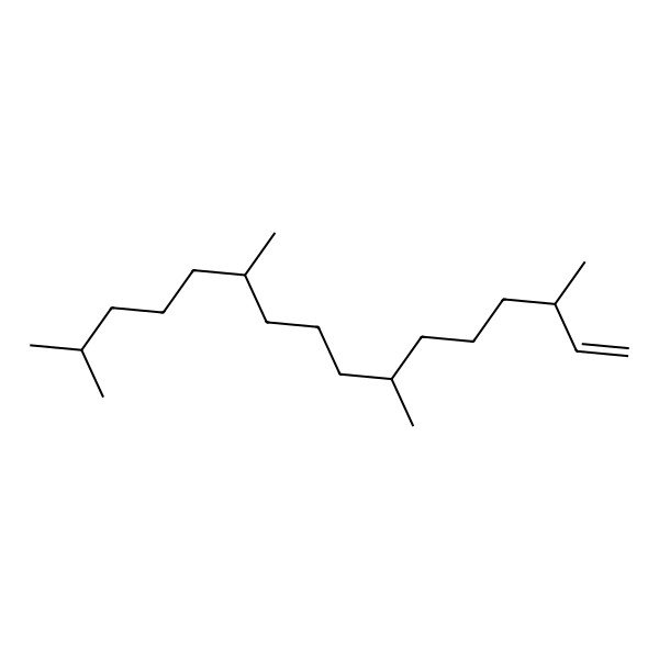 2D Structure of (3R,7S,11S)-3,7,11,15-tetramethylhexadec-1-ene