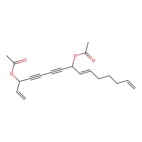 2D Structure of [(3R,8S)-8-acetyloxypentadeca-1,9,14-trien-4,6-diyn-3-yl] acetate