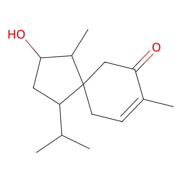 2D Structure of (3S)-1,4-epi-3-hydroxyacorenone