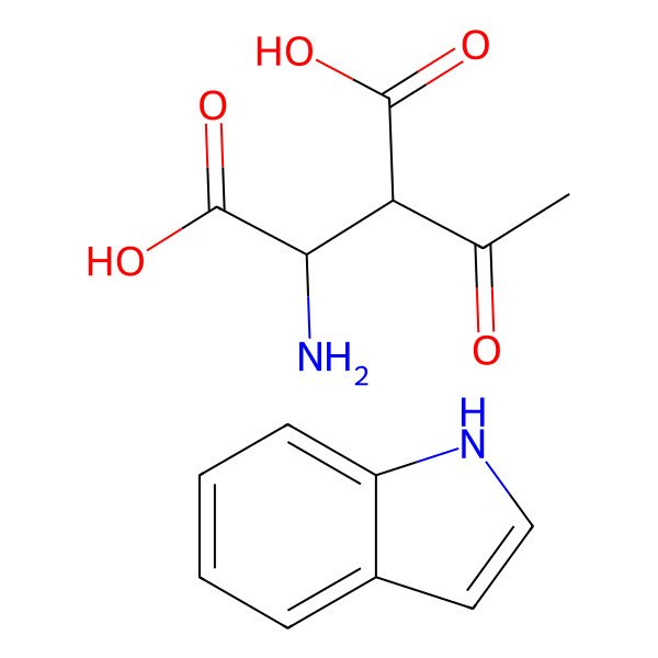 2D Structure of (3S)-2-acetyl-3-aminobutanedioic acid;1H-indole