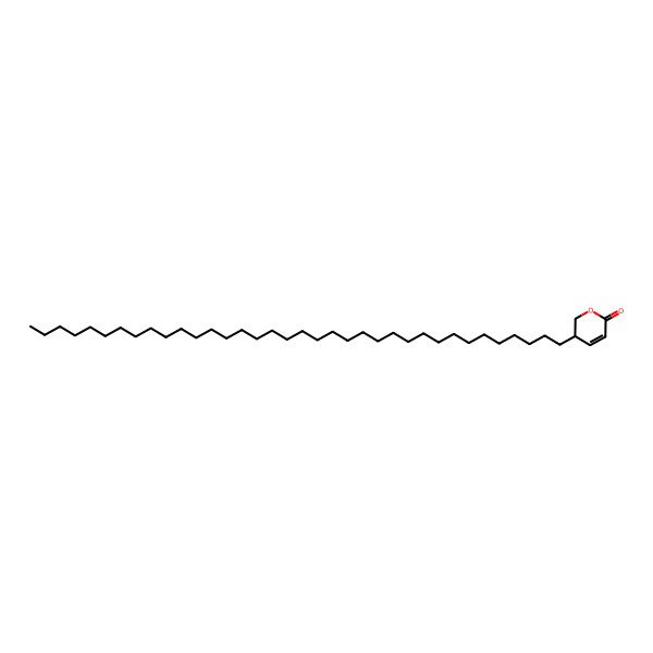 2D Structure of (3S)-3-hexatriacontyl-2,3-dihydropyran-6-one
