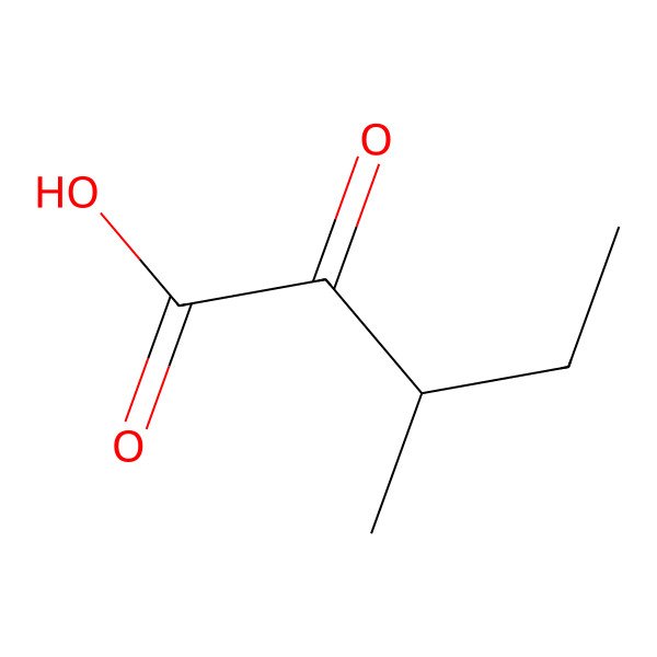 2D Structure of (3S)-3-methyl-2-oxopentanoic acid