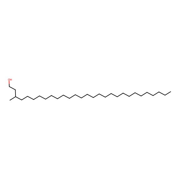 2D Structure of (3S)-3-methylnonacosan-1-ol