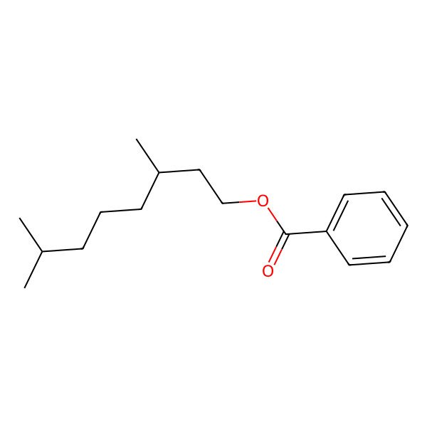 2D Structure of [(3S)-3,7-dimethyloctyl] benzoate