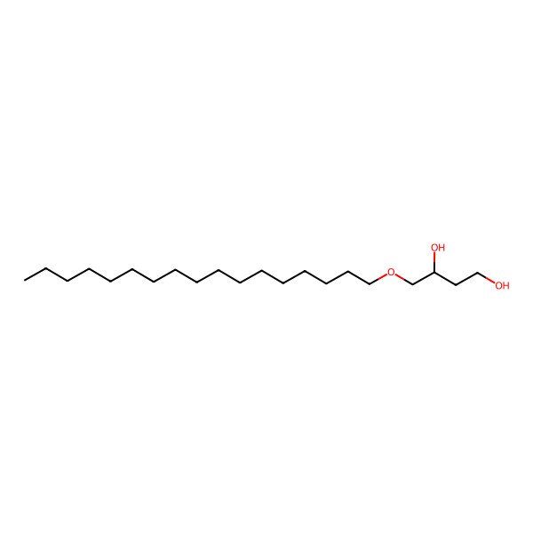 2D Structure of (3S)-4-heptadecoxybutane-1,3-diol