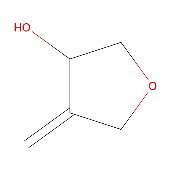 2D Structure of (3S)-4-methylideneoxolan-3-ol