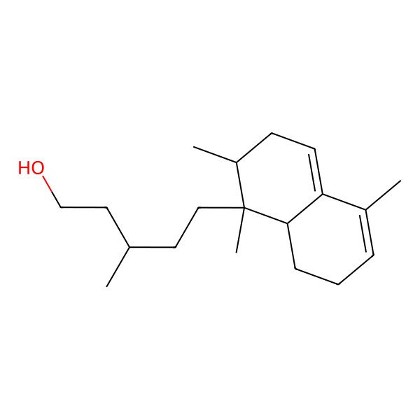 2D Structure of (3S)-5-[(1S,2R,8aR)-1,2,5-trimethyl-3,7,8,8a-tetrahydro-2H-naphthalen-1-yl]-3-methylpentan-1-ol