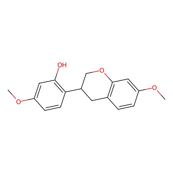 2D Structure of (3S)-7-O-methylvestitol