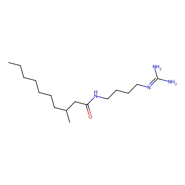 2D Structure of (3S)-N-[4-(diaminomethylideneamino)butyl]-3-methyldecanamide