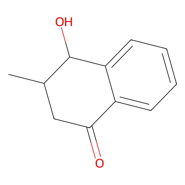 2D Structure of (3S,4R)-4-hydroxy-3-methyl-3,4-dihydro-2H-naphthalen-1-one 2D Structure of (3S,4R)-4-hydroxy-3-methyl-3,4-dihydro-2H-naphthalen-1-one