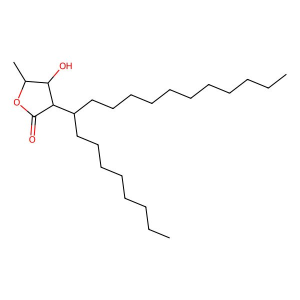 2D Structure of (3S,4R,5R)-4-hydroxy-3-icosan-9-yl-5-methyloxolan-2-one