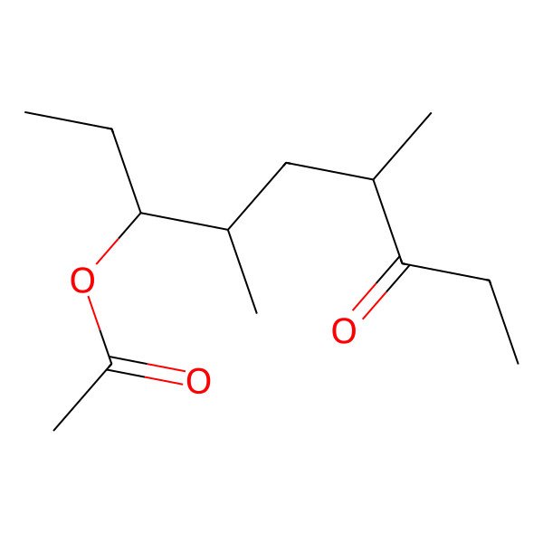2D Structure of [(3S,4R,6R)-4,6-dimethyl-7-oxononan-3-yl] acetate