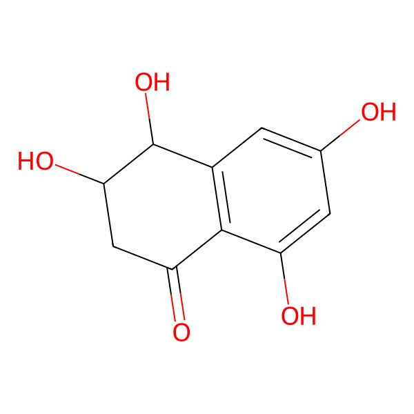2D Structure of (3S,4S)-3,4,6,8-tetrahydroxytetralin-1-one