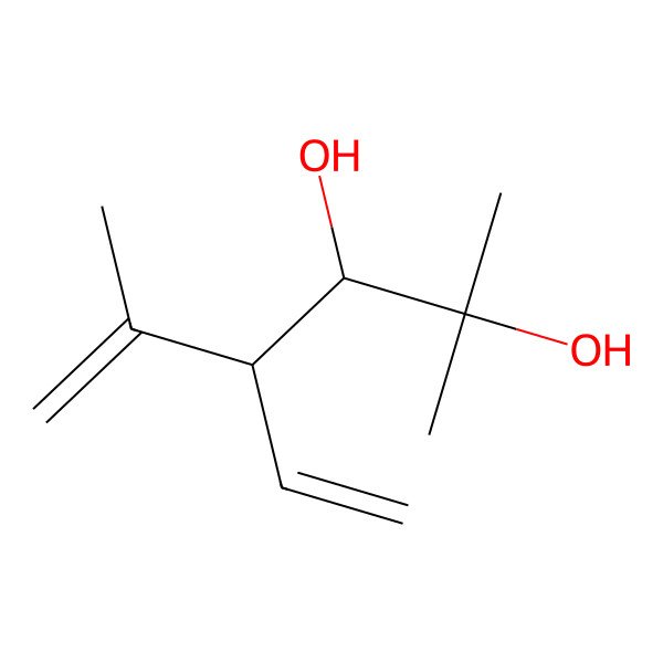 2D Structure of (3S,4S)-4-ethenyl-2,5-dimethylhex-5-ene-2,3-diol 2D Structure of (3S,4S)-4-ethenyl-2,5-dimethylhex-5-ene-2,3-diol