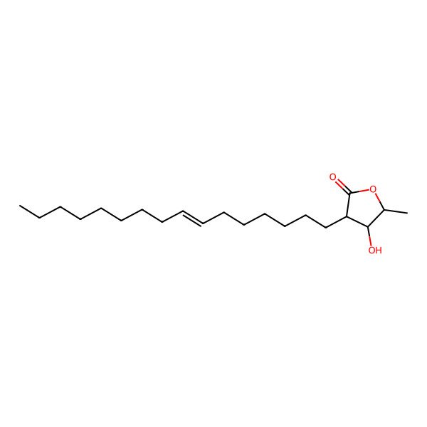 2D Structure of (3S,4S,5S)-3-hexadec-7-enyl-4-hydroxy-5-methyloxolan-2-one