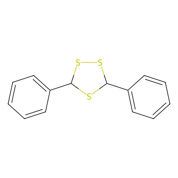 2D Structure of (3S,5R)-3,5-diphenyl-1,2,4-trithiolane 2D Structure of (3S,5R)-3,5-diphenyl-1,2,4-trithiolane