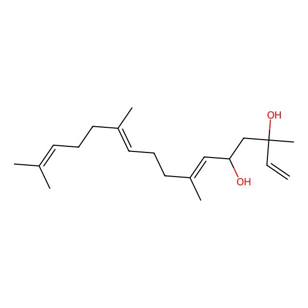 2D Structure of (3S,5R,6E,10E)-3,7,11,15-tetramethylhexadeca-1,6,10,14-tetraene-3,5-diol 2D Structure of (3S,5R,6E,10E)-3,7,11,15-tetramethylhexadeca-1,6,10,14-tetraene-3,5-diol