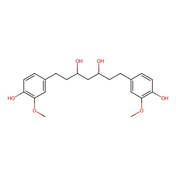 2D Structure of (3s,5s)-3,5-Dihydroxy-1,7-bis(4-hydroxy-3-methoxyphenyl)heptane