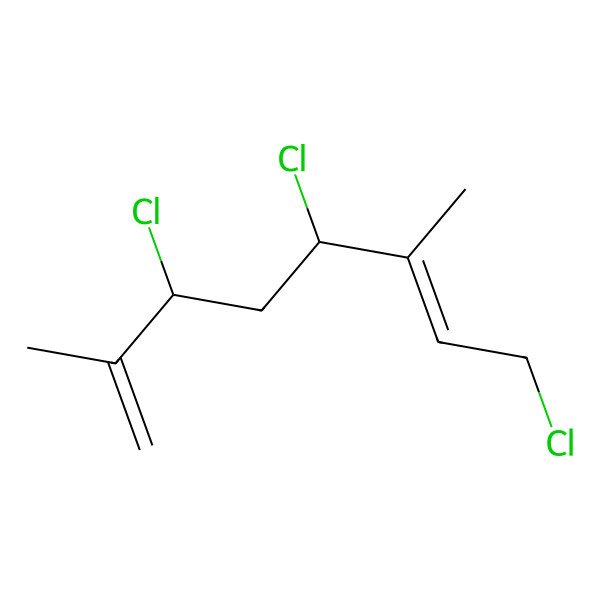2D Structure of (3S,5S,6E)-3,5,8-trichloro-2,6-dimethylocta-1,6-diene