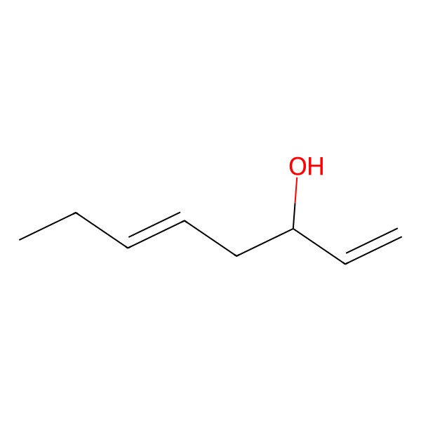 2D Structure of (3S,5Z)-octa-1,5-dien-3-ol