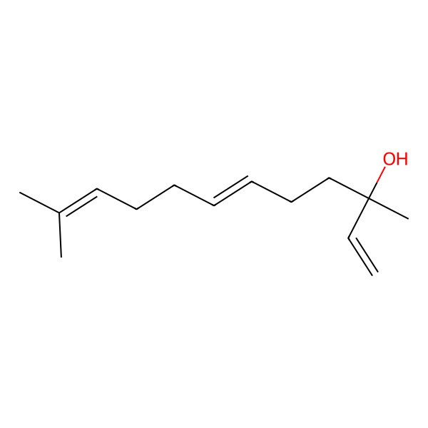 2D Structure of (3S,6E)-3,11-dimethyldodeca-1,6,10-trien-3-ol