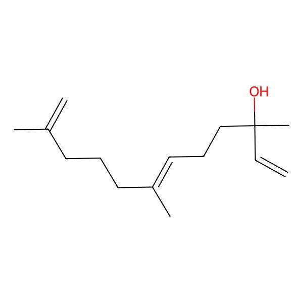 2D Structure of (3S,6E)-3,7,11-trimethyldodeca-1,6,11-trien-3-ol