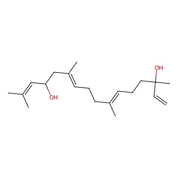 2D Structure of (3S,6E,10E,13R)-3,7,11,15-tetramethylhexadeca-1,6,10,14-tetraene-3,13-diol