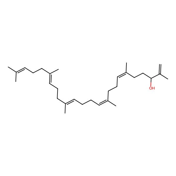 2D Structure of (3S,6E,10E,14E,18E)-2,6,10,15,19,23-hexamethyltetracosa-1,6,10,14,18,22-hexaen-3-ol