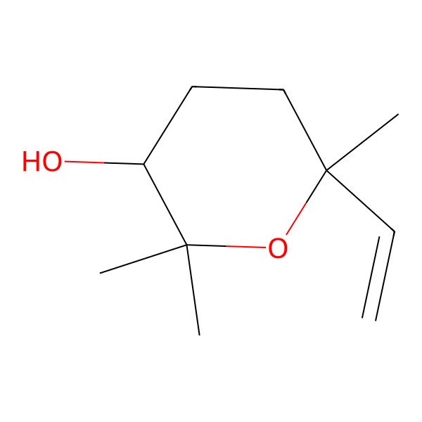 2D Structure of Linalool oxide III