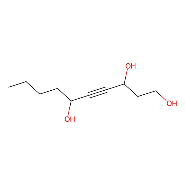 2D Structure of (3S,6S)-dec-4-yne-1,3,6-triol